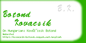 botond kovacsik business card